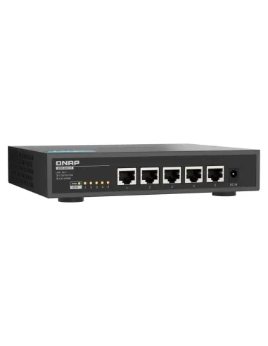 QNAP QSW-3205-5T switch No administrado 10G Ethernet (100 1000 10000) Escritorio Negro