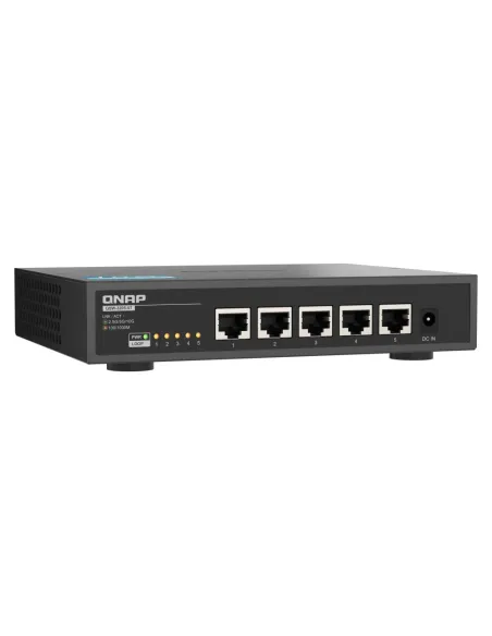 QNAP QSW-3205-5T switch No administrado 10G Ethernet (100 1000 10000) Escritorio Negro