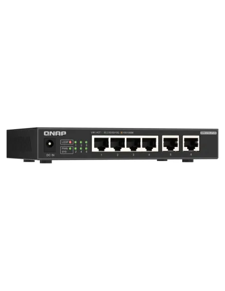 QNAP QSW-2104-2T-R2 switch No administrado 10G Ethernet (100 1000 10000) Escritorio Negro