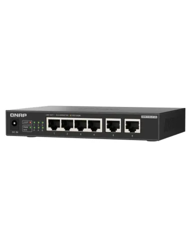 QNAP QSW-2104-2T-R2 switch No administrado 10G Ethernet (100 1000 10000) Escritorio Negro