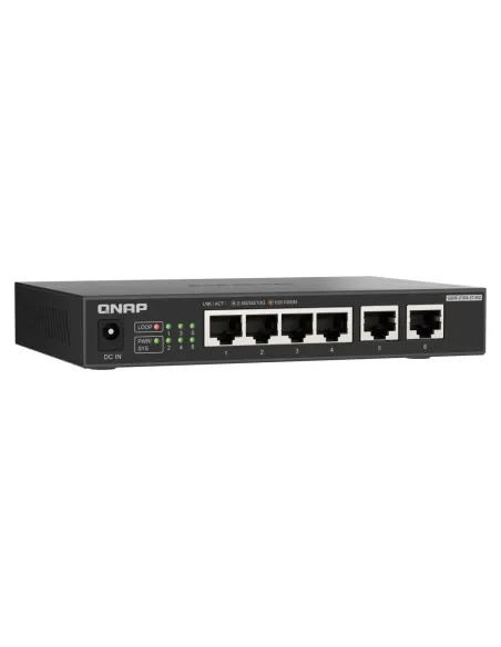 QNAP QSW-2104-2T-R2 switch No administrado 10G Ethernet (100 1000 10000) Escritorio Negro