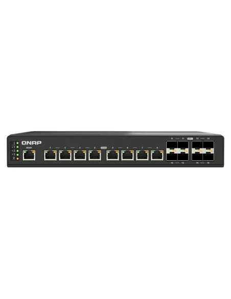 QNAP QSW-IM3216-8S8T switch Gestionado 10G Ethernet (100 1000 10000) Negro