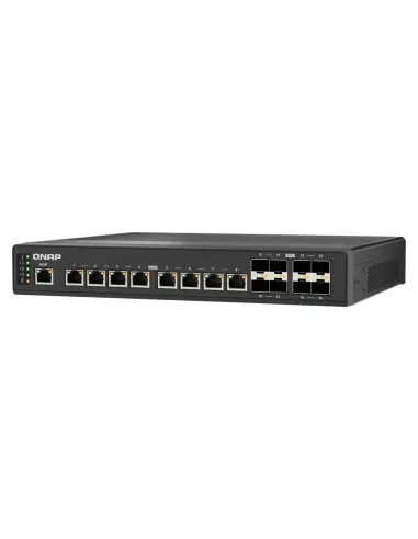 QNAP QSW-IM3216-8S8T switch Gestionado 10G Ethernet (100 1000 10000) Negro