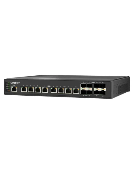 QNAP QSW-IM3216-8S8T switch Gestionado 10G Ethernet (100 1000 10000) Negro