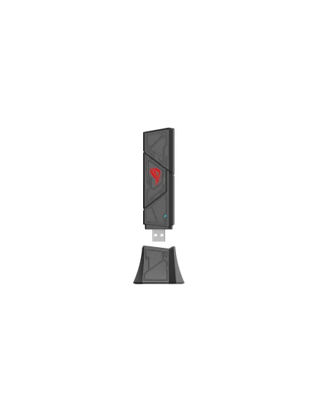 ASUS ROG USB-BE92 Wifi 7 BE6500 Tri-Band USB Adapter WLAN 6500 Mbit s ASUS ROG USB-BE92 Wifi 7 BE6500 Tri-Band USB Adapter WLAN 6500 Mbit s
