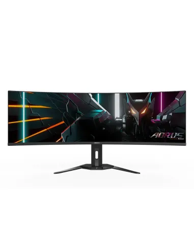 GIGABYTE Monitor de juegos curvo CO49DQ OLED - 5120x1440 (DQHD), 1800R, 144Hz, 0.03ms, KVM, FreeSync Premium Pro, HDMI 2.1