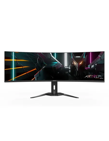 GIGABYTE Monitor de juegos curvo CO49DQ OLED - 5120x1440 (DQHD), 1800R, 144Hz, 0.03ms, KVM, FreeSync Premium Pro, HDMI 2.1