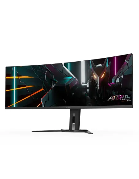 GIGABYTE Monitor de juegos curvo CO49DQ OLED - 5120x1440 (DQHD), 1800R, 144Hz, 0.03ms, KVM, FreeSync Premium Pro, HDMI 2.1