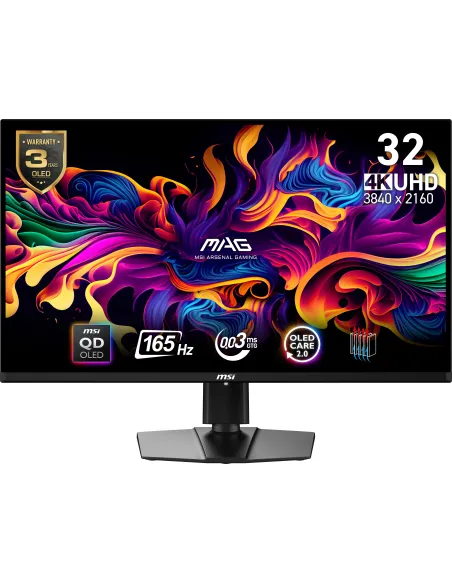 MSI MAG 321UP QD-OLED pantalla para PC 80 cm (31.5") 3840 x 2160 Pixeles 4K Ultra HD Negro