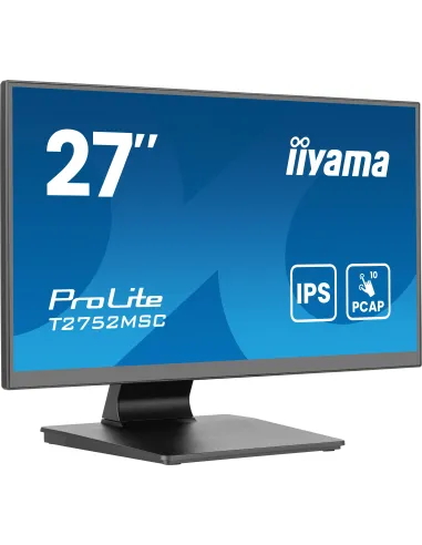 iiyama ProLite T2752MSC-B1AG pantalla para PC 68,6 cm (27") 1920 x 1080 Pixeles Full HD LED Pantalla táctil Negro