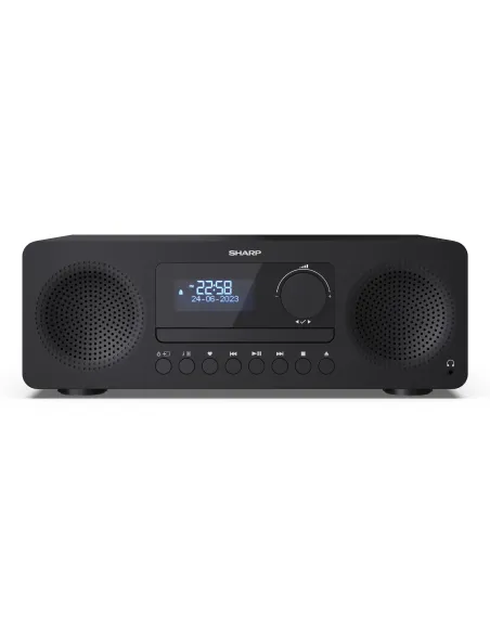 Sharp XL-B720D(BK) sistema de audio para el hogar Microcadena de música para uso doméstico 30 W Negro