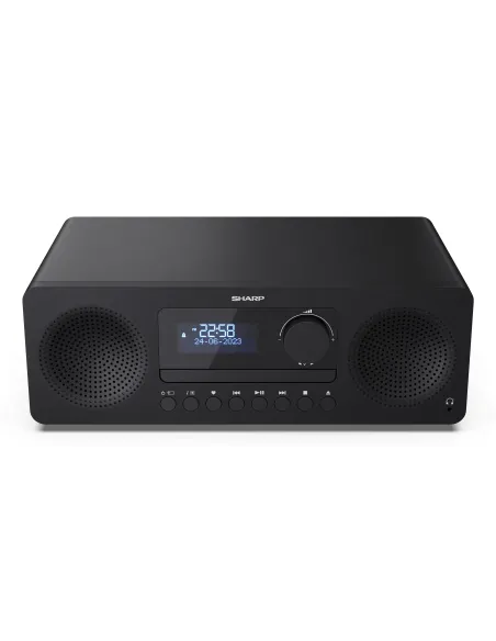 Sharp XL-B720D(BK) sistema de audio para el hogar Microcadena de música para uso doméstico 30 W Negro