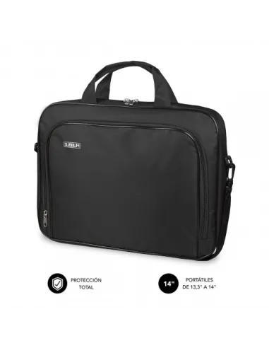 SUBBLIM Maletín Ordenador Oxford Laptop Bag 13,3"-14" Black