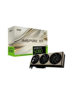 MSI GEFORCE RTX 5080 16G INSPIRE 3X OC tarjeta gráfica NVIDIA 16 GB GDDR7