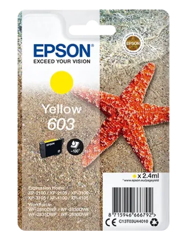 Epson Singlepack Yellow 603 Ink