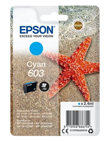 Epson Singlepack Cyan 603 Ink