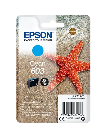 Epson Singlepack Cyan 603 Ink
