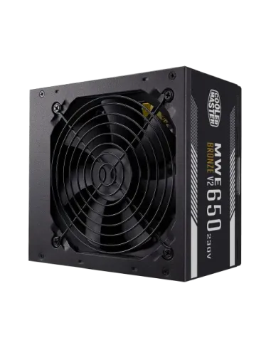 FUENTE ALIMENTACION COOLER MASTER MWE BRONZE V2 650W 230V 80+ BRONZE MPE-6501-ACABW-BEU