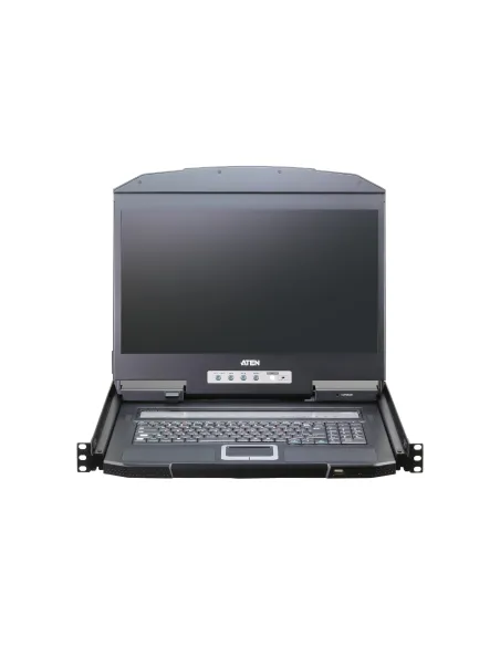 ATEN CL3116NX consola de rack 47 cm (18.5") 1366 x 768 Pixeles Metal, Plástico Negro 1U