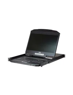 ATEN CL3108 consola de rack 47 cm (18.5") 1366 x 768 Pixeles Metal, Plástico Negro 1U