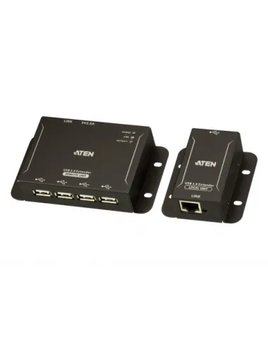 ATEN Extensor USB 2.0 por Cat 5 con hub de cuatro puertos (hasta 50 m)