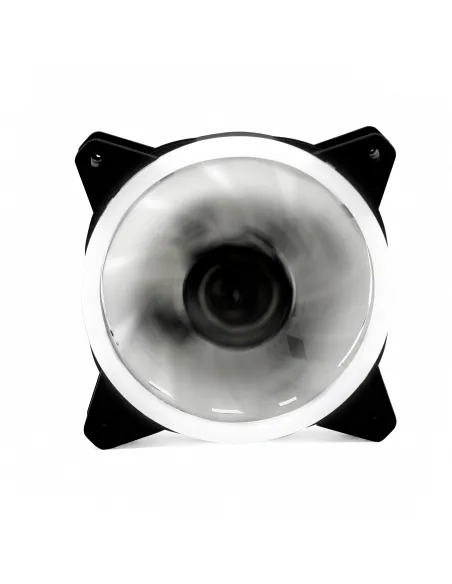Ventilador phoenix led blanco gaming 120mm doble anillo
