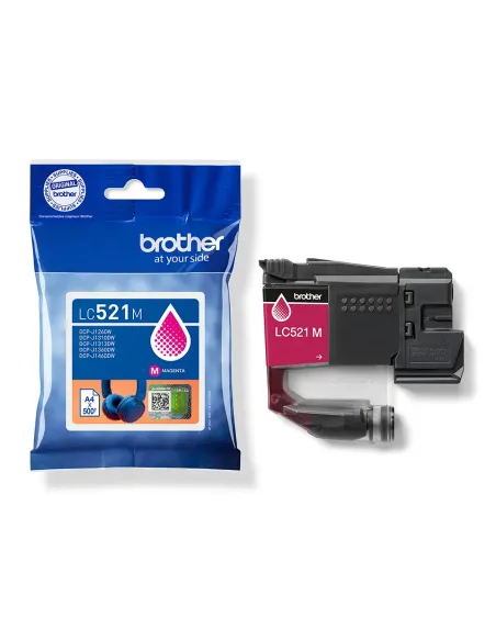 Brother LC521M cartucho de tinta 1 pieza(s) Original Magenta