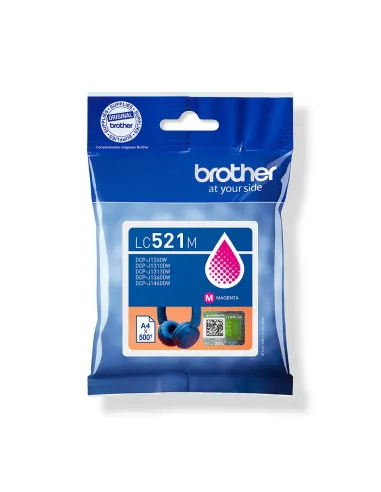 Brother LC521M cartucho de tinta 1 pieza(s) Original Magenta