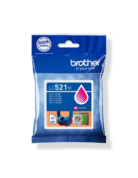 Brother LC521M cartucho de tinta 1 pieza(s) Original Magenta
