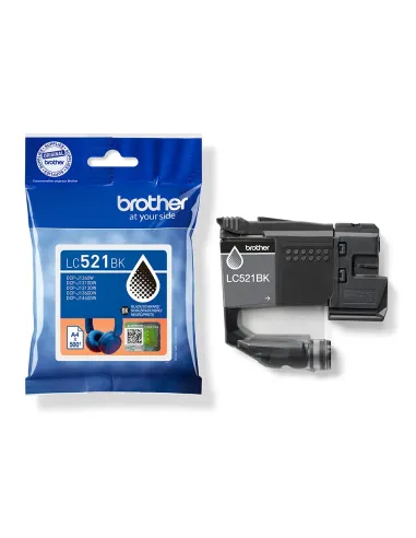 Brother LC521BK cartucho de tinta 1 pieza(s) Original Negro