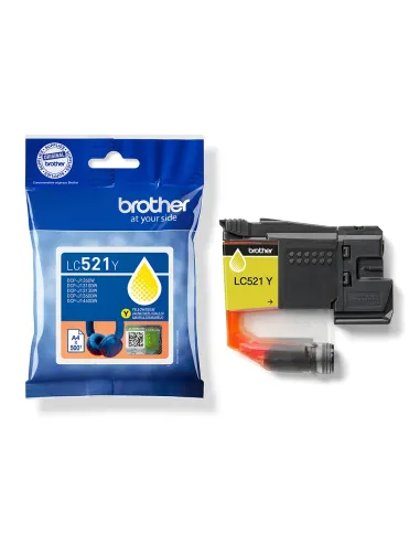 Brother LC521Y cartucho de tinta 1 pieza(s) Original Amarillo