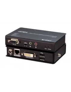 ATEN Extensor KVM HDBaseT™ DVI USB formato compacto (1920 x 1200 a 100m)
