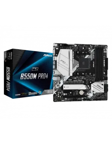 Asrock B550M Pro4 AMD B550 Zócalo AM4 micro ATX