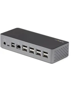 StarTech.com Mini Docking Station USB-C - Replicador de Puertos para 4 Monitores DisplayPort y HDMI 4K 60Hz - con PD de 100W - 2