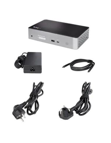 StarTech.com Mini Docking Station USB-C - Replicador de Puertos para 4 Monitores DisplayPort y HDMI 4K 60Hz - con PD de 100W -