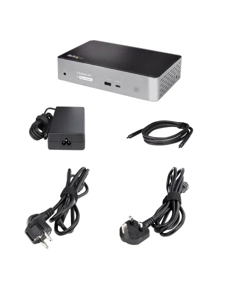 StarTech.com Mini Docking Station USB-C - Replicador de Puertos para 4 Monitores DisplayPort y HDMI 4K 60Hz - con PD de 100W -