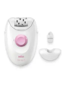 Braun Silk-épil 1 1-010 depiladora 20 pinzas Rosa, Blanco