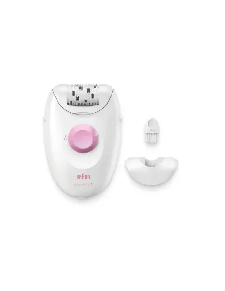 Braun Silk-épil 1 1-010 depiladora 20 pinzas Rosa, Blanco