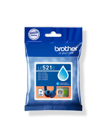Brother LC521C cartucho de tinta 1 pieza(s) Original Cian
