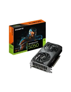 GIGABYTE GeForce RTX 5050 WINDFORCE OC 8G Tarjeta Gráfica - 8GB GDDR6, 128bit, PCI-E 5.0, 2587MHz Frecuencia del núcleo, 2 x