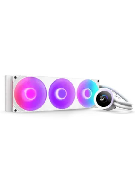 NZXT Kraken Plus 360 RGB Procesador Sistema de refrigeración líquida todo en uno Blanco 1 pieza(s)