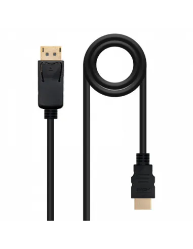 Nanocable Cable conversor DISPLAYPORT a HDMI, DP/M - HDMI/M, Negro, 2.0 M