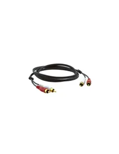 Kramer Electronics 2xRCA, M/M, 1.8m cable de audio 1,8 m RCA Negro