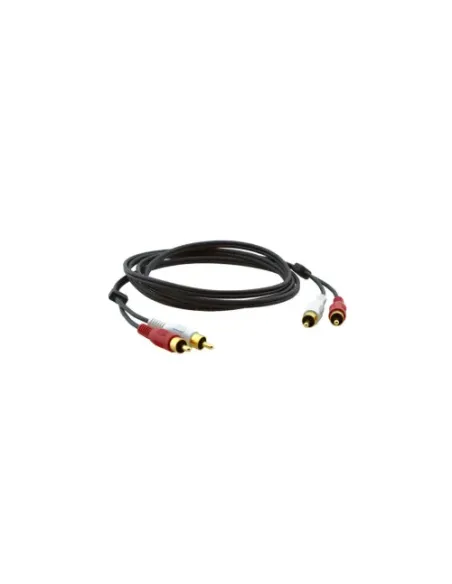Kramer Electronics 2xRCA, M/M, 1.8m cable de audio 1,8 m RCA Negro