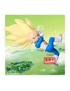 Figura banpresto dragon ball daima super saiyan 3 vegeta mini con panel 13cm