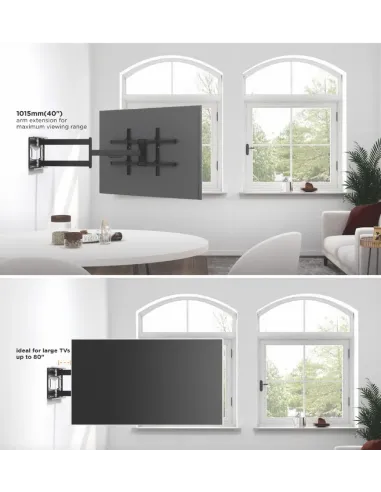 Equip Soporte de pared para TV de movimiento completo con brazo largo de 43"-80