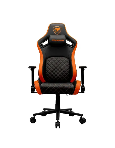COUGAR Gaming CGR-DFL Silla para videojuegos de PC Asiento acolchado tapizado Negro, Naranja