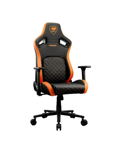 COUGAR Gaming CGR-DFL Silla para videojuegos de PC Asiento acolchado tapizado Negro, Naranja