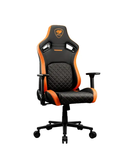 COUGAR Gaming CGR-DFL Silla para videojuegos de PC Asiento acolchado tapizado Negro, Naranja