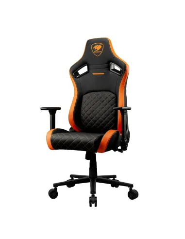 COUGAR Gaming CGR-DFL Silla para videojuegos de PC Asiento acolchado tapizado Negro, Naranja